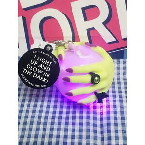 BBW Witch Hand LED Crystal Ball Pocketbac Holder Backpack Purse Luggage Keychain